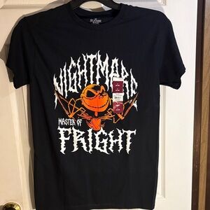 Nightmare Before Christmas 'Master of Fright' Graphic T-Shirt - Black/Orange NWT